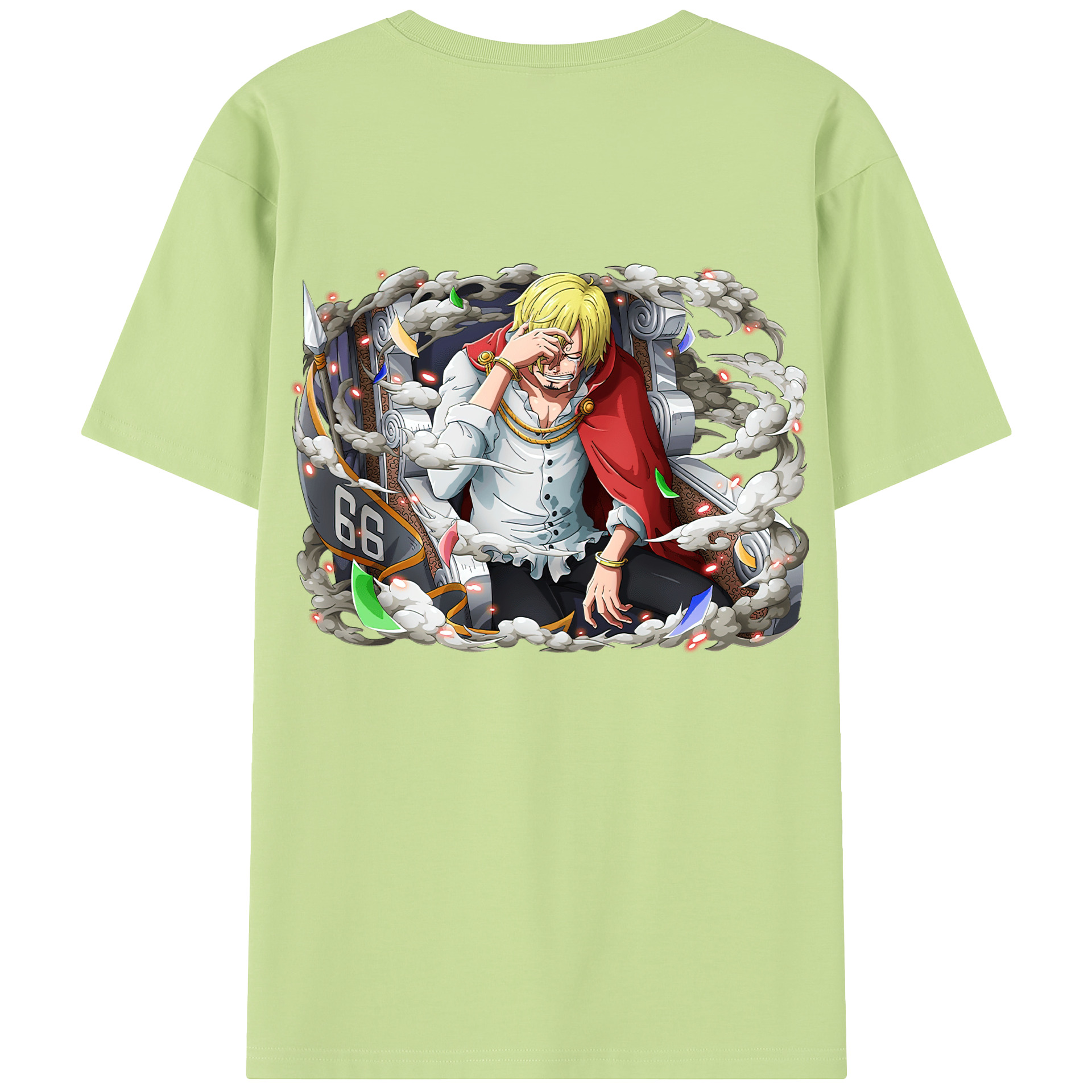ワンピース サンジ ONE PIECE Sanji 綿100％半袖Tシャツ（背面プリント）